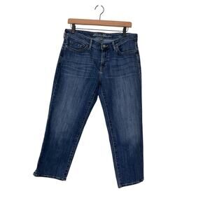 Eddie Bauer Womens Curvy Crop Cropped Denim Jeans Size 8